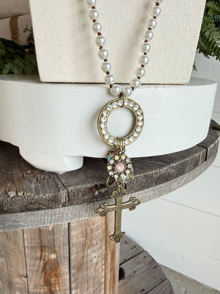 Visions Necklace Bronze/Pearl Necklaces BFF