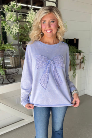 Neat Bow Lavender RESTOCk Shirts & Tops Sage & Fig