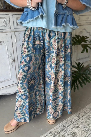 Asha Pants Slate Blue by Umgee