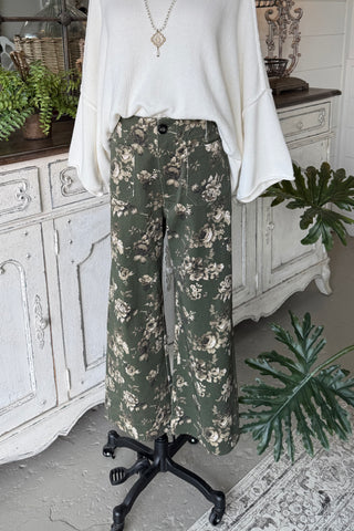 Jaylon Pants Olive by Umgee Pants Umgee