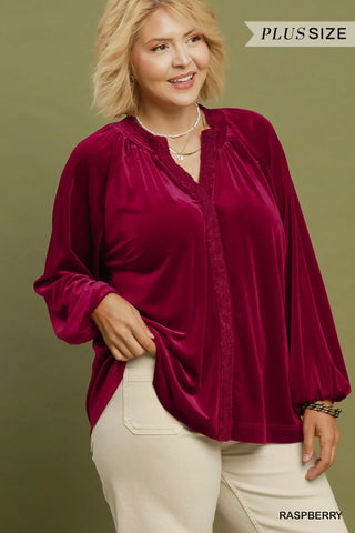 Maggie Top Raspberry by Umgee