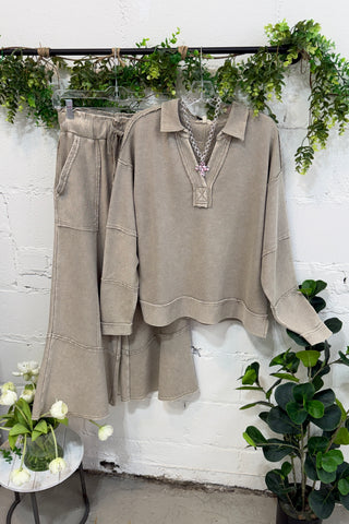 Charleston Top Lt Mocha by Easel Shirts & Tops Easel