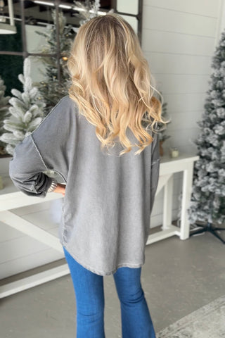 Bling Joy Charcoal Shirts & Tops GI Studio