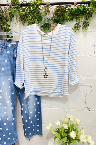 Westside Top Lt Blue Shirts & Tops Hope