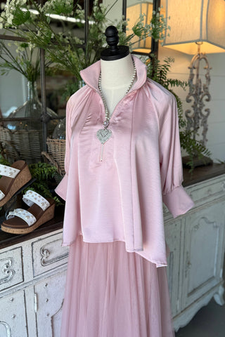 Bambi Top Light Pink Shirts & Tops Glam