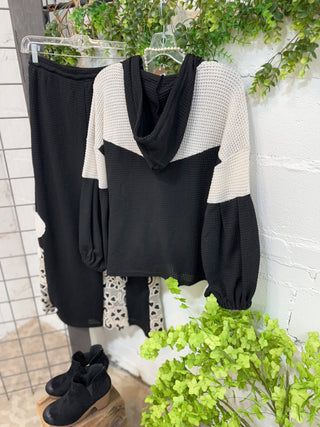 Daisy Duo Top Black/Grey Shirts & Tops Davi & Dani