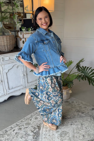 Asha Pants Slate Blue by Umgee