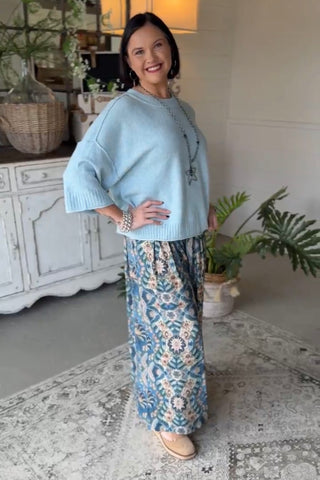West Coast Sweater Soft Blue