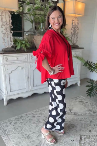 Griffin Top Red Shirts & Tops Vine & Love