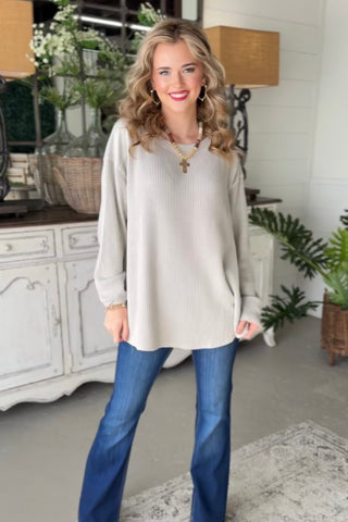 Wendi Light Taupe Shirts & Tops Rae Mode