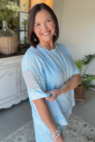 Jasper Top Baby Blue Shirts & Tops J Her