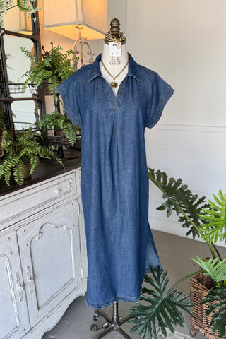 Helen Maxi Dress Denim by Umgee