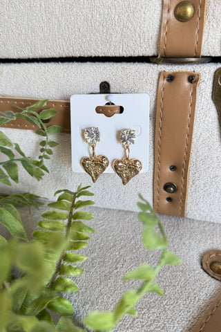 Take Heart Earrings Gold