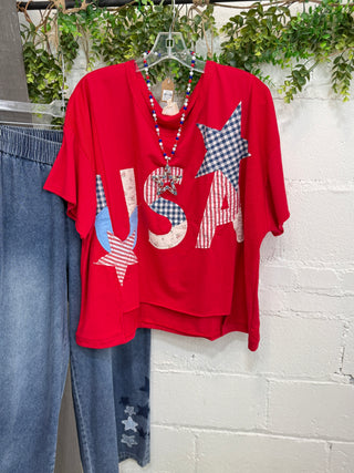Sweet Land of Liberty Red Shirts & Tops Bibi