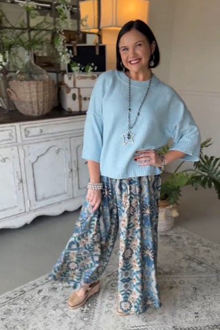 Asha Pants Slate Blue by Umgee