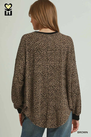 In Trouble Top Brown by Umgee