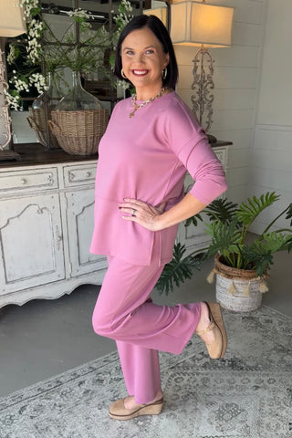 Next Level Pant Set Lt Rose