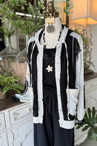 Miss Dot Jacket Black by POL Clothing