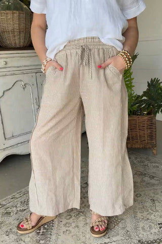 Kershaw Pants Tan by Umgee