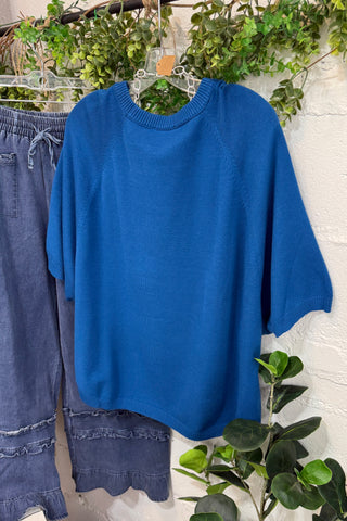 Hayward Sweater Sapphire by Umgee sweater Umgee