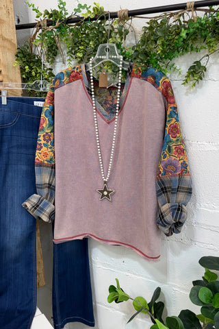 Winslet Top Mauve by Easel