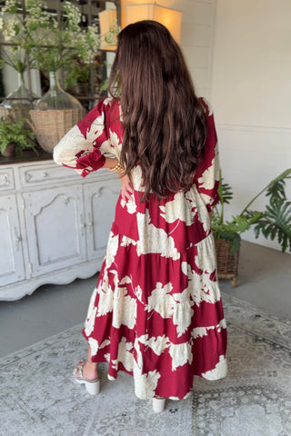 Tiana Long Dress Burgundy by Umgee