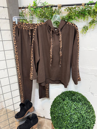Go Wild Hooded Pullover Brown Shirts & Tops Sunflower