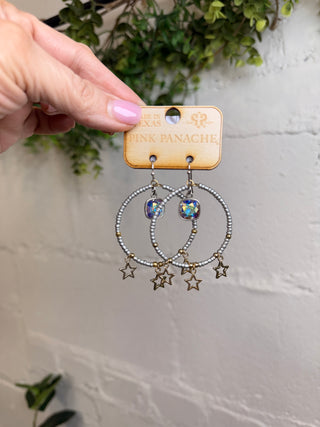Sweet Star Earrings Silver by Pink Panache