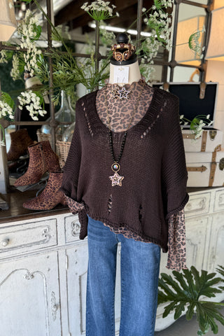 Knockout Sweater Brown Sweater Toscana 51