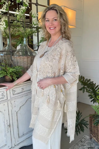 Kathleen Cardigan Natural Cardigan Pol Clothing
