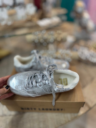 Tropics Braided Metallic Sneakers Silver by Chinese Laundry Shoes Dirty Laundry