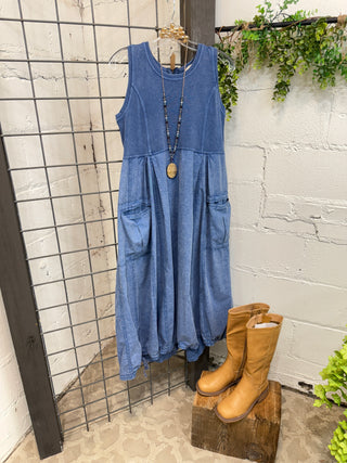 Rita Dress English Blue by Easel