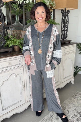 Petal Pusher Pants Charcoal/Mocha Pants Davi & Dani