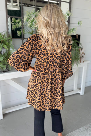 Posh Kitty Dress Taupe/Leopard Dresses Jodifl