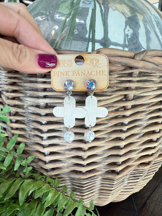 Blessings Earrings Silver by Pink Panache Earrings Pink Panache