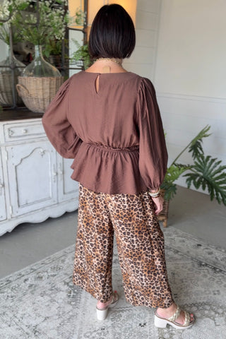 Agnes Top Brown by Umgee