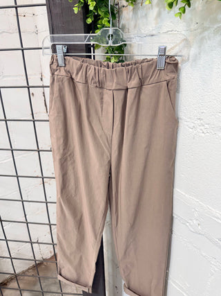 Skedaddle Pants Taupe Pants Giada Fashion