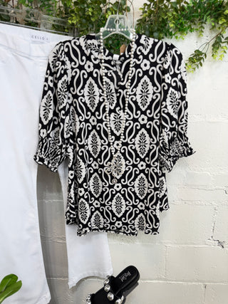 Odessa Top Black Shirts & Tops Dear Scarlett