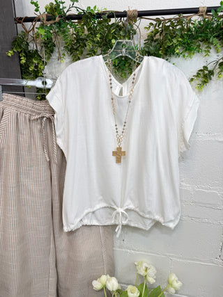 Delray Top Off White by Umgee Shirts & Tops Umgee