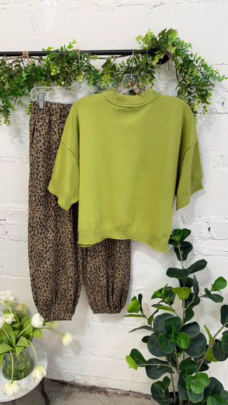 Nichols Sweater Green Sweater Glam