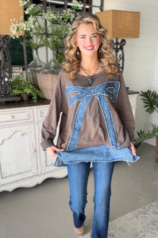 Kira Brown Shirts & Tops Blue Velvet