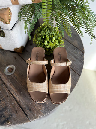 Treat Yourself Wedge Raffia Shoes Corky's Footwear