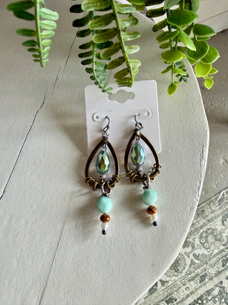 Rockabilly Earrings Bronze Earrings Lost & Found Trading Company