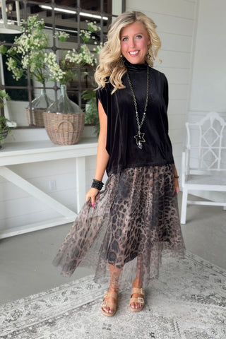 Total Elegance Black by Umgee Shirts & Tops Umgee