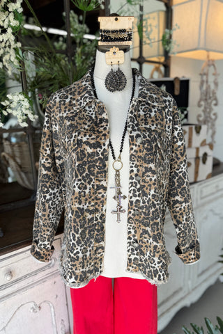 Brantley Shacket Leopard Shacket Veveret