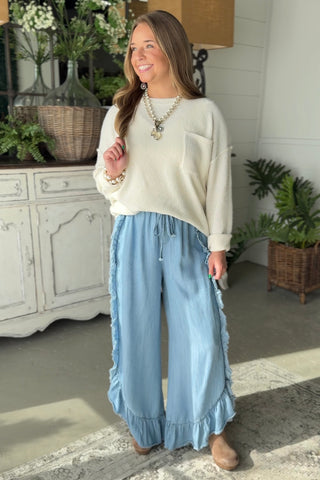 Lexie Pants Light Denim by Easel Easel