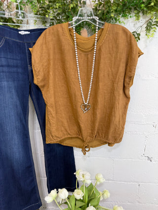 Santina Top Chocolate Shirts & Tops Allison