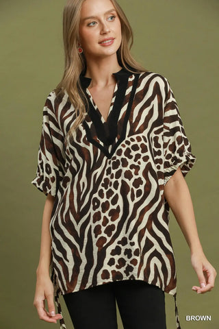 Smokeshow Top Brown by Umgee RESTOCK Soon Shirts & Tops Umgee