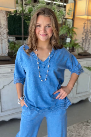 Kayla Top Blue Shirts & Tops J Her