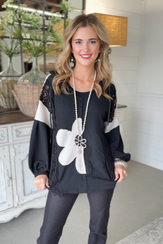 Daisy Duo Top Black/Cream Shirts & Tops Davi & Dani